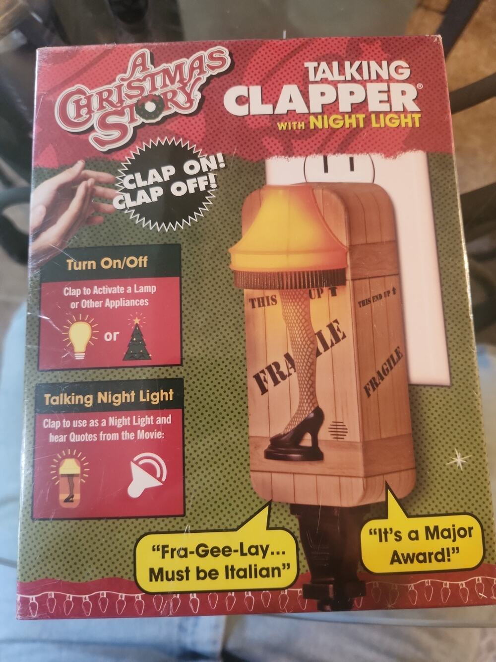 A Christmas Story Leg Lamp Talking Clapper Sound Activated Switch